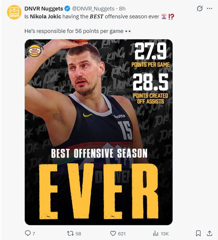 掘金约基奇鏖战43分钟创多项纪录逆转开拓者