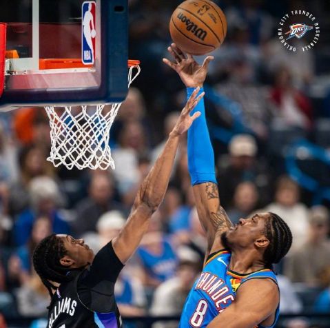 雷霆三巨头主导横扫爵士 亚历山大创历史得分纪